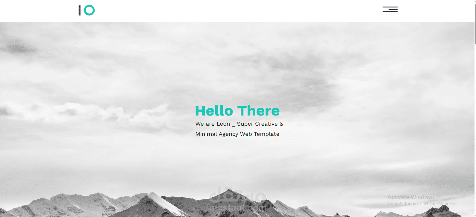 landing page
