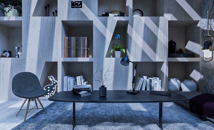 interior design  (library)