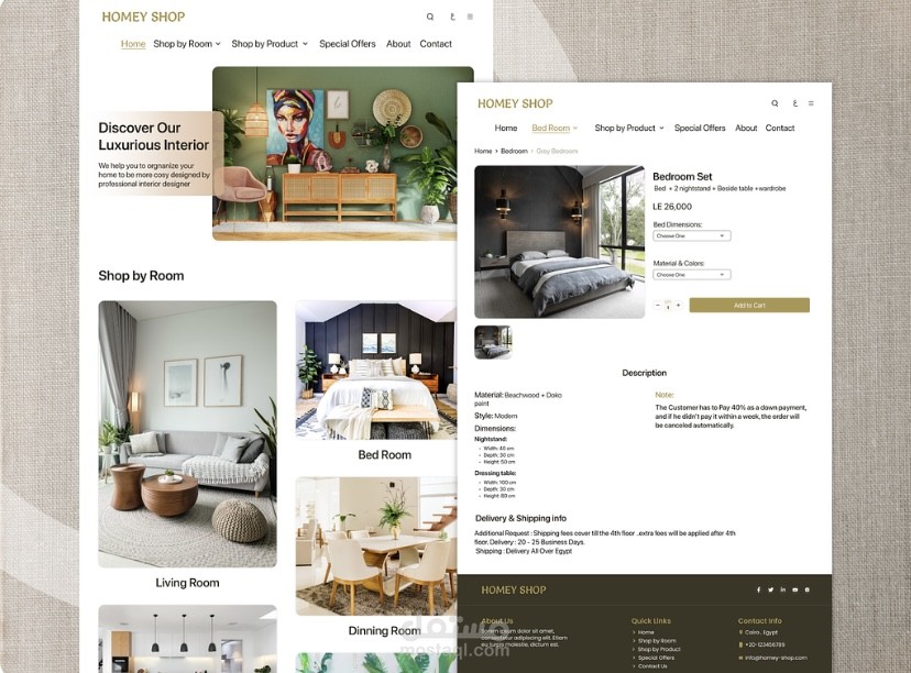 Homey Shop Website