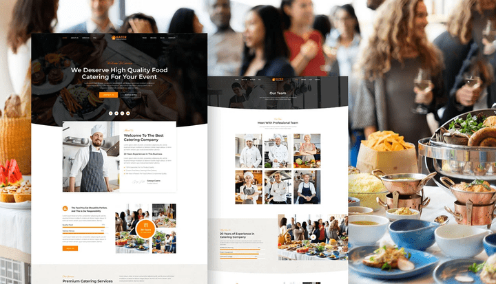 تم تطوير موقع WordPress مكون من 9 صفحات لخدمة Kater Cooking Chef