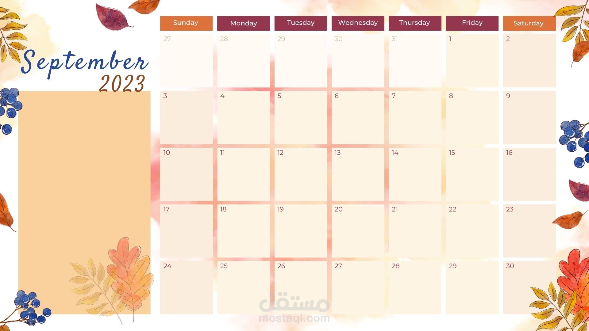 CALENDAR 2023 | مستقل