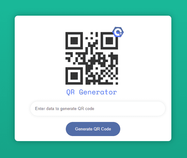 QrGenerator API and Frontend