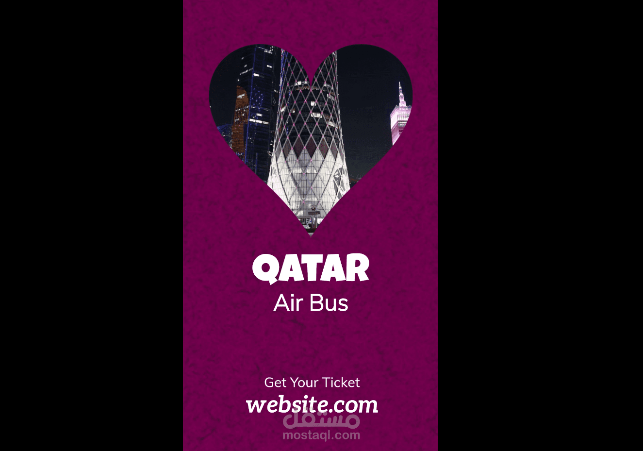 مثال تصميم فيديو Reels & Tiktok