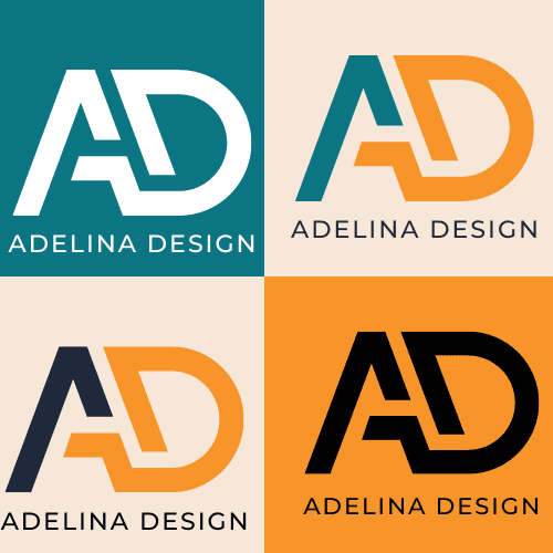 تصميم LOGO & هوية بصرية لشركة adelina design