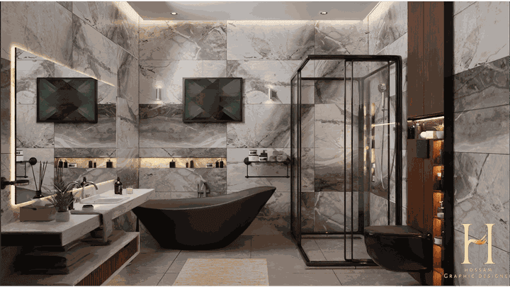 bathroom design and animation