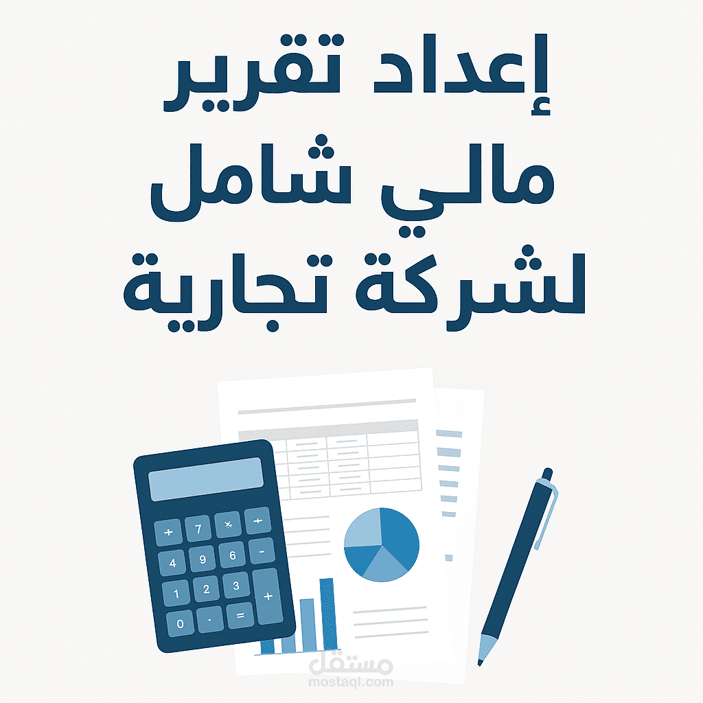 إعداد تقرير مالي شامل لشركة تجارية متوسطة (QuickBooks + Excel)
