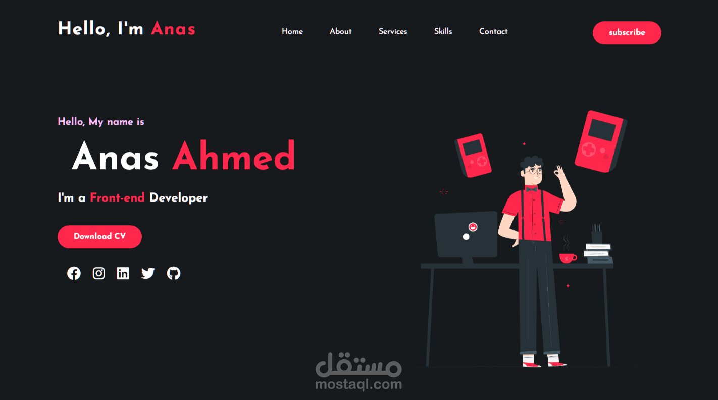 Personal Portfolio Designed Using HTML5 | CSS3