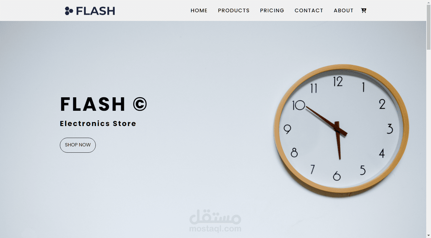 Flash - Web Design for Electronics Store HTML5 | CSS3