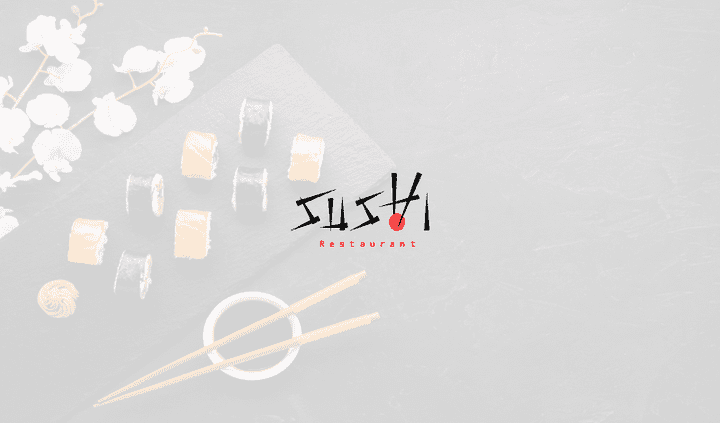 شعار لمطعم سوشي SUSHI