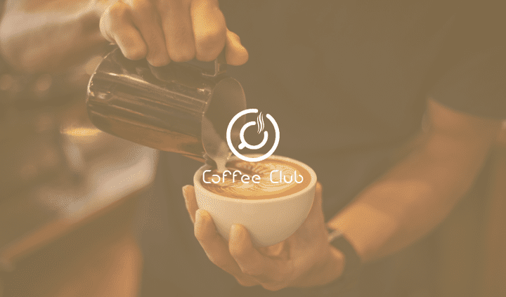 تصميم شعار مقهى coffee club