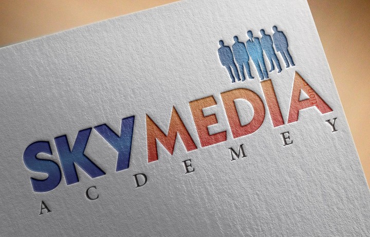 لوغو شركة من تصميمي sky media academy