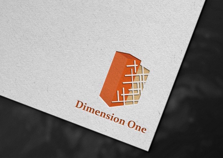 تصميم هوية تجارية لمكتب هندسي DIMENTION ONE