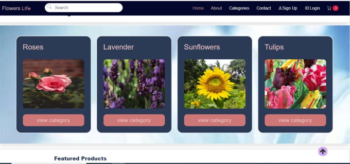 ecommerse Flower website