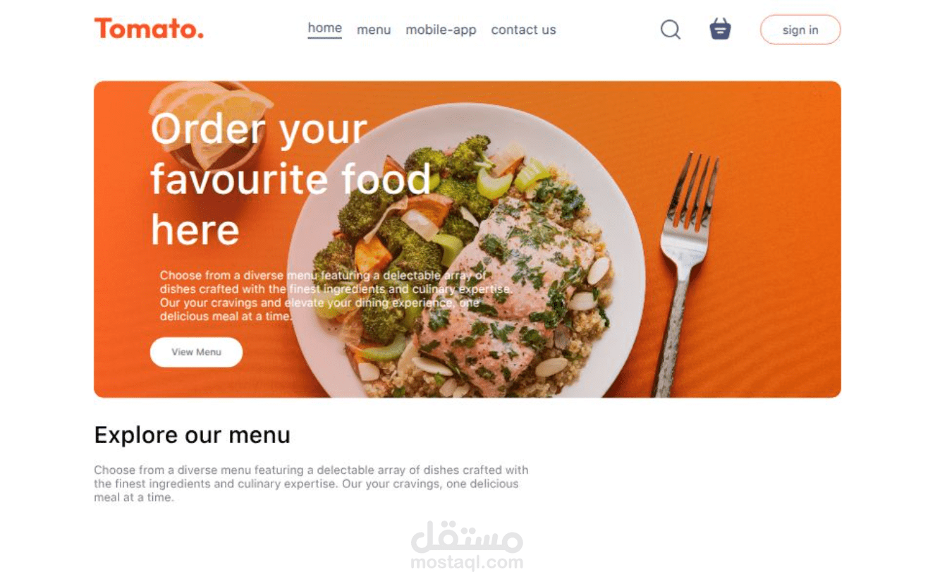 Online Food Ordering App