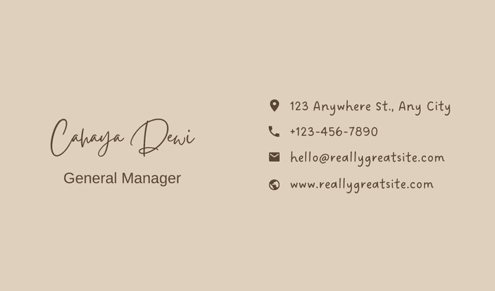 Brown Business Card