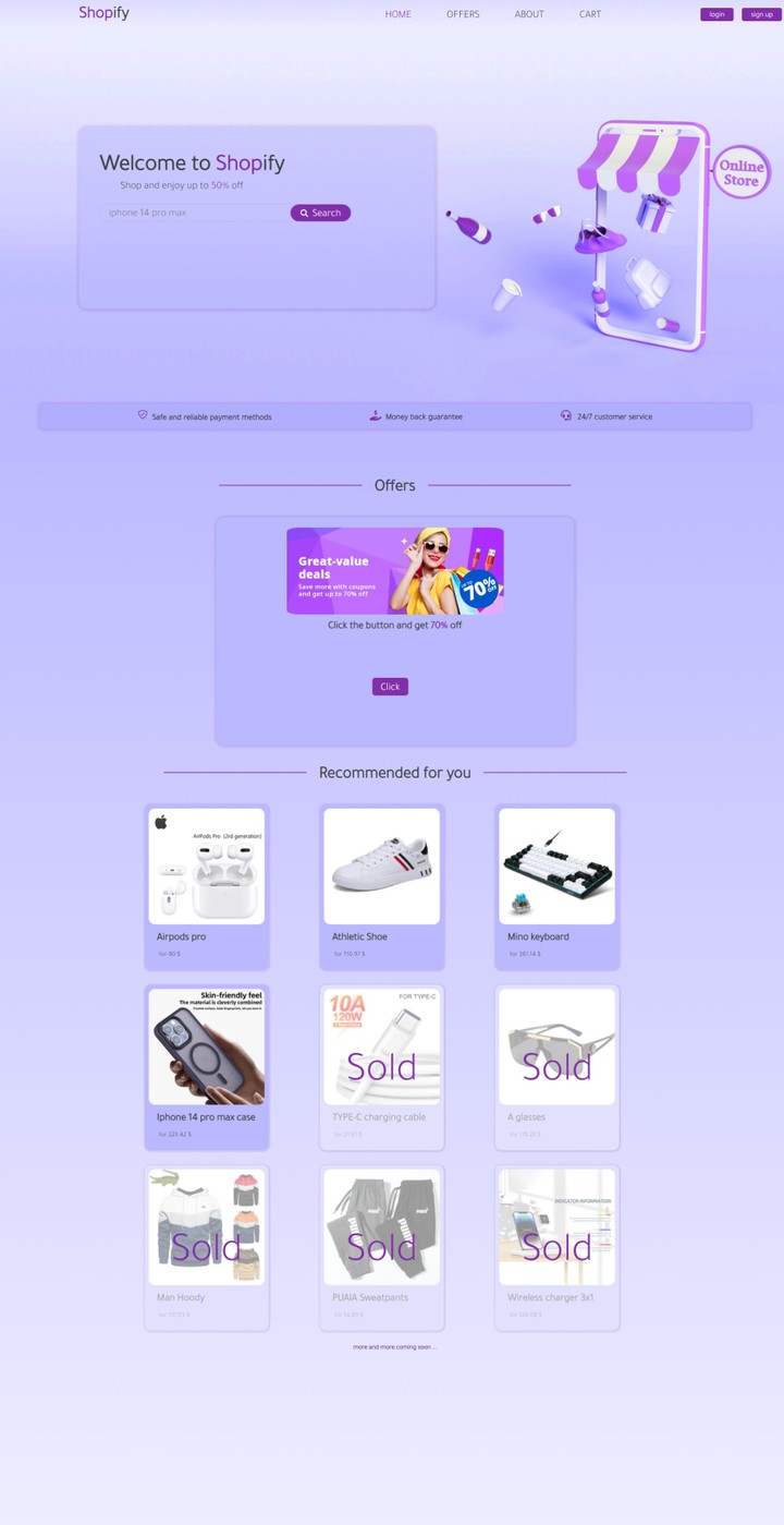 E-commerce website