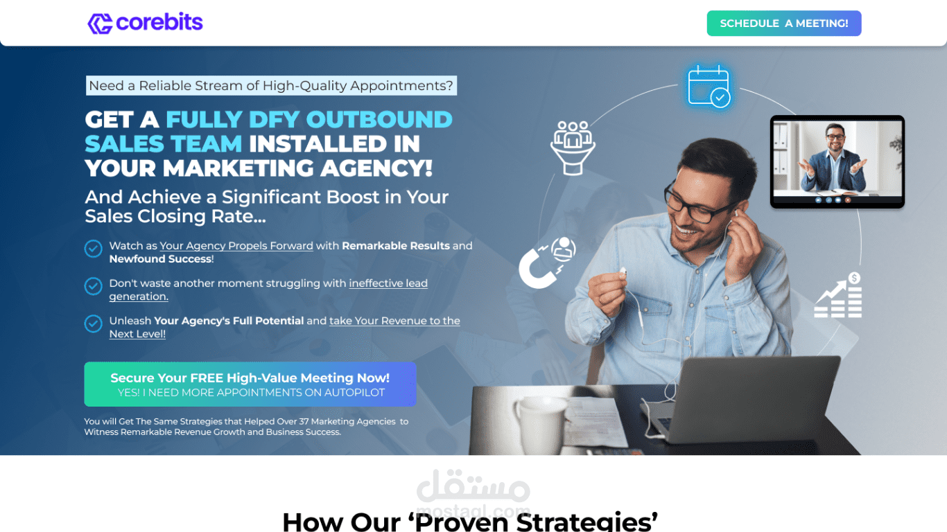 Appointment booking for marketing agency owners