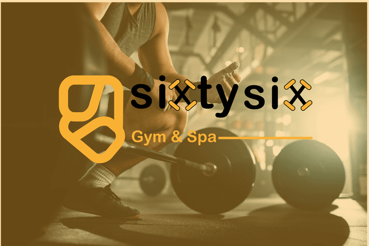 SixtySix gym & spa brand identity