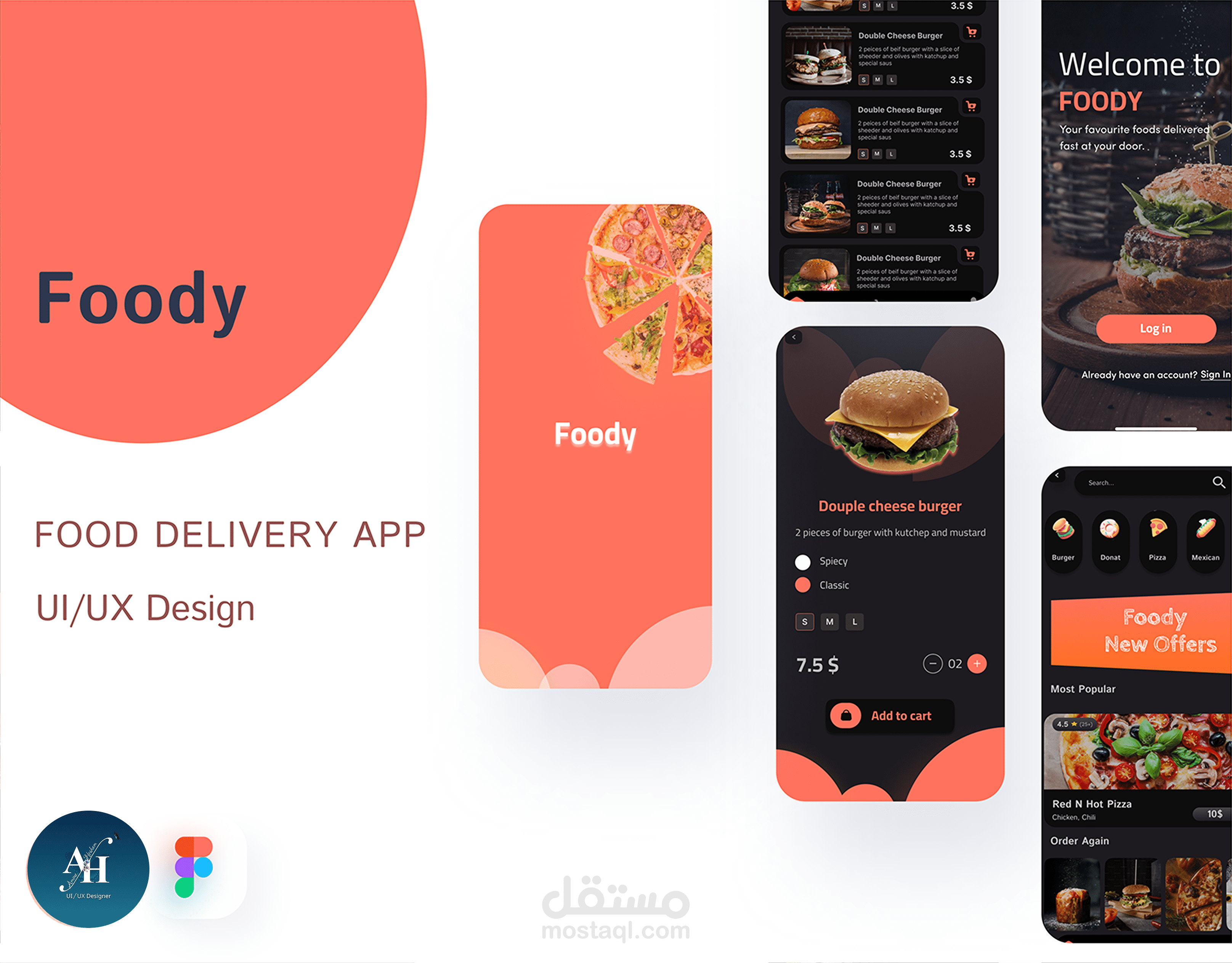 Foody Food Delivery App UI/UX Designer