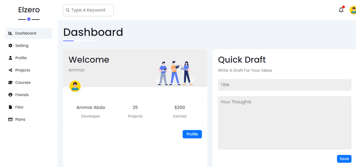 Dashboard System Web Application