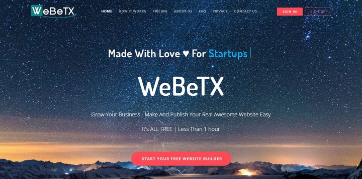 موقع ويبيتكس - مشروع تصميم المواقع بسهولة
