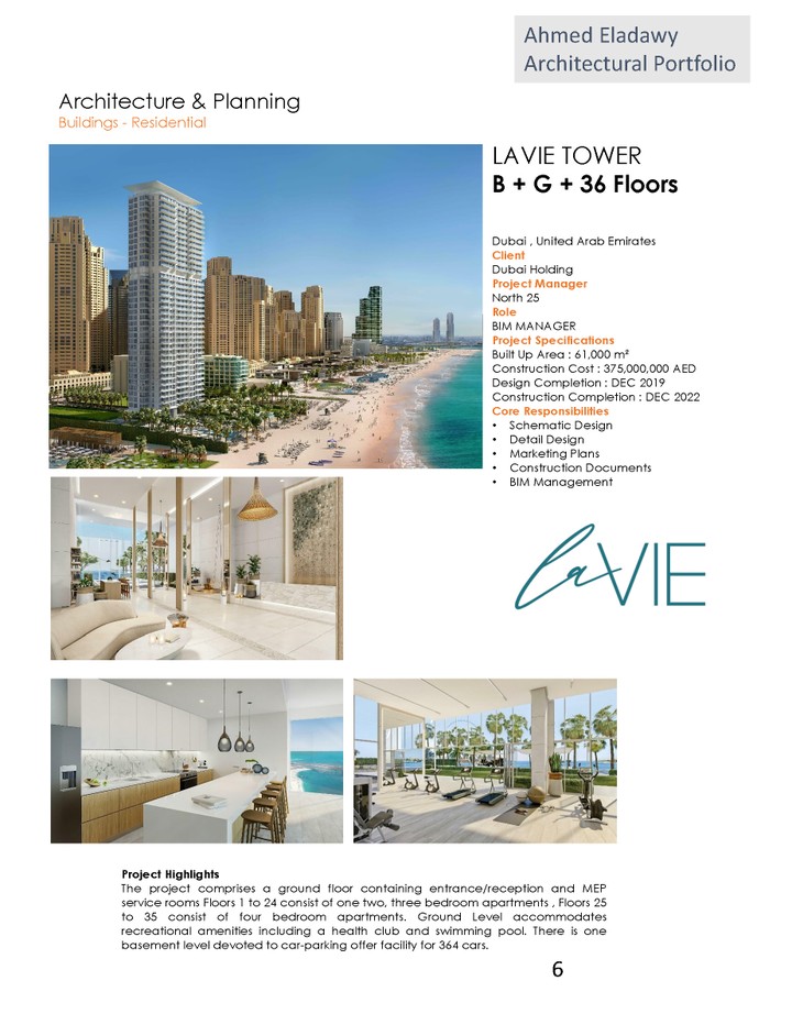 LAVIE TOWER B + G + 36 Floors