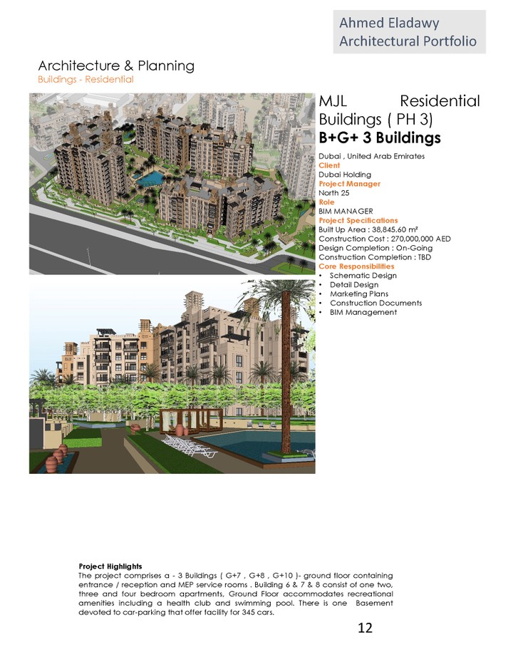 MJL Residential Buildings ( PH 3) B+G+ 3 Buildings