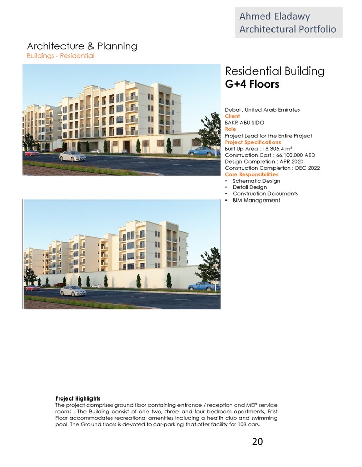 Residential Building G+4 Floors