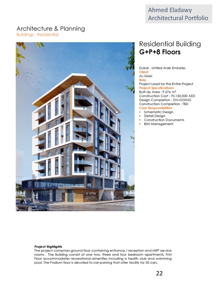 Residential Building G+P+8 Floors