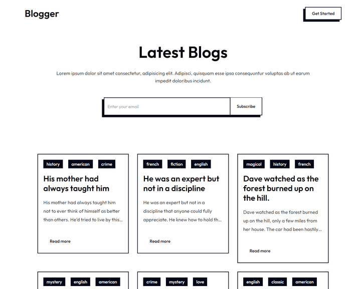 Blogger - blog website