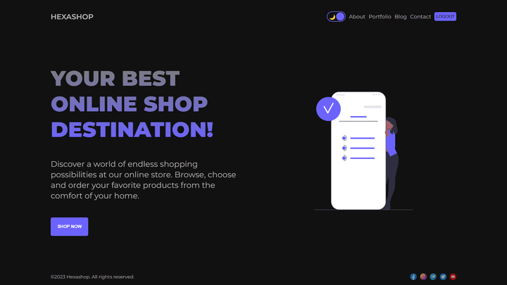 Shop integrated with api