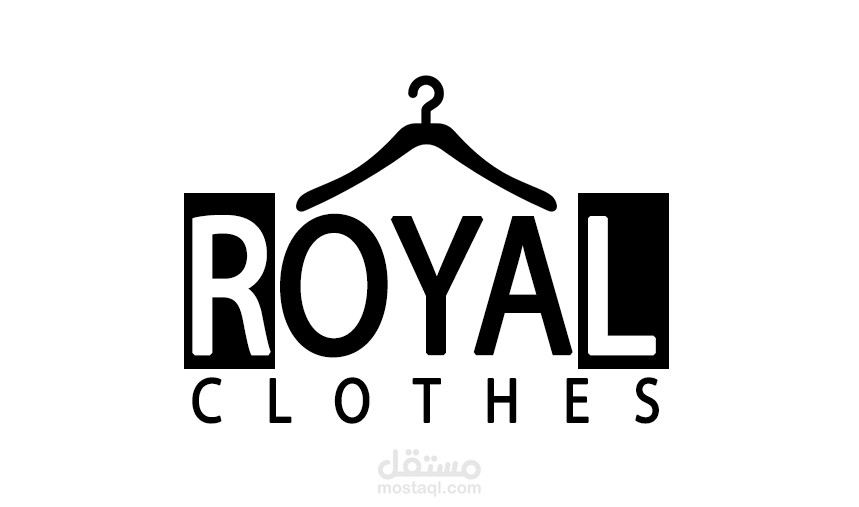 تصميم شعار  باسم ROYAL clothes