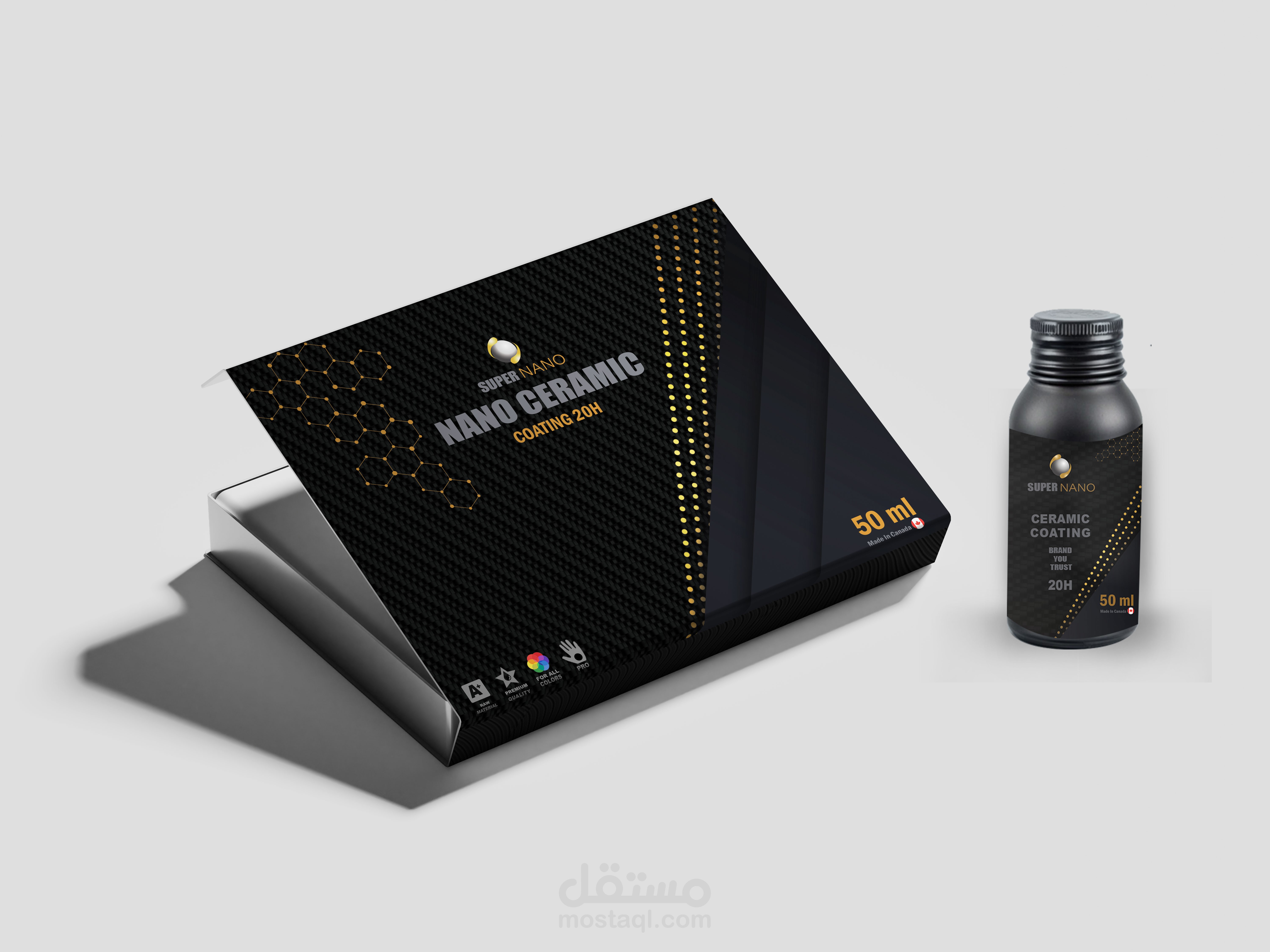 كتالوج وعلبة منتج سيارات NANOCERAMIC