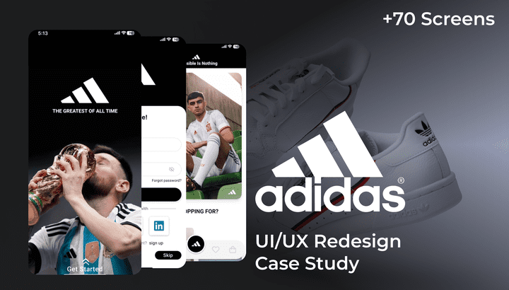 UI/UX Redesign Case Study For adidas