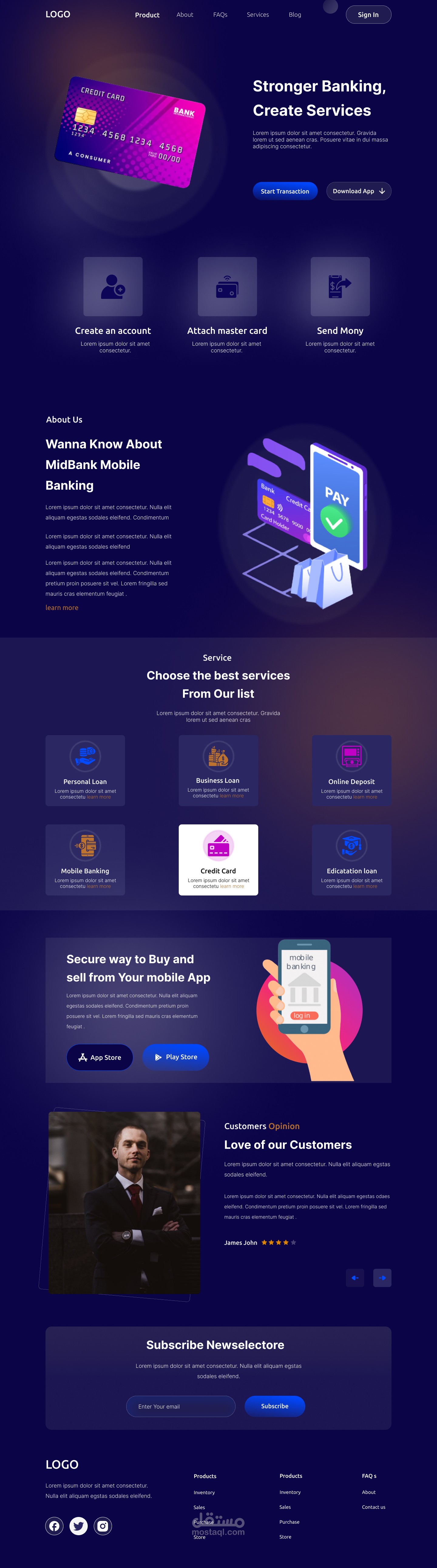 Landing page