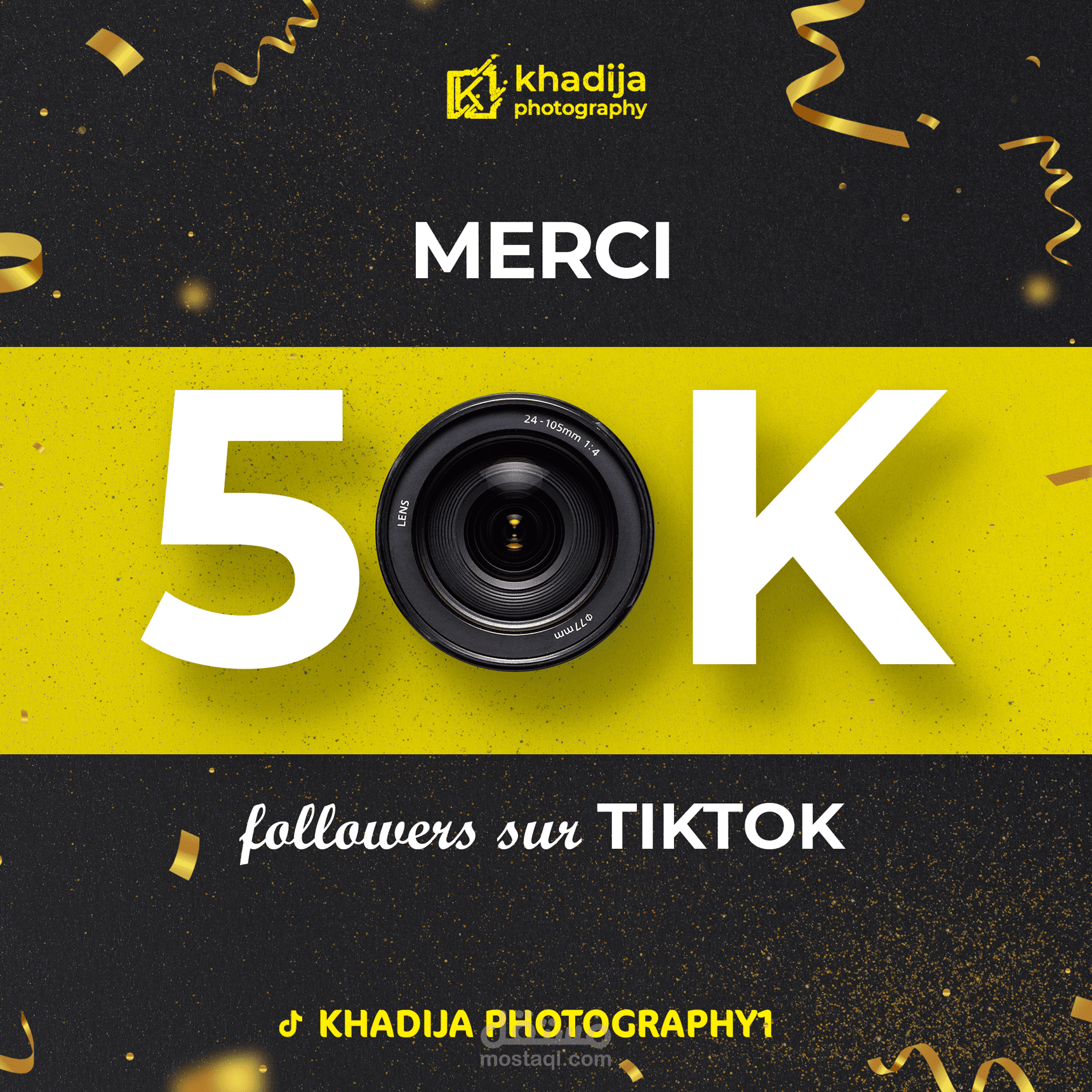 تصميم بمناسبة الوصول لـ50 ألف مشترك
