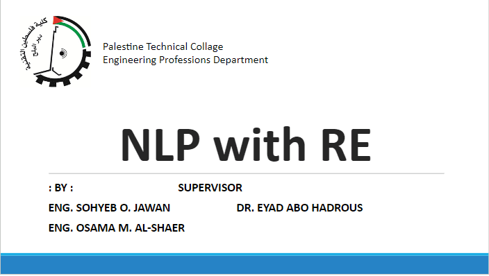 Presentation of Python (NLP with RE)