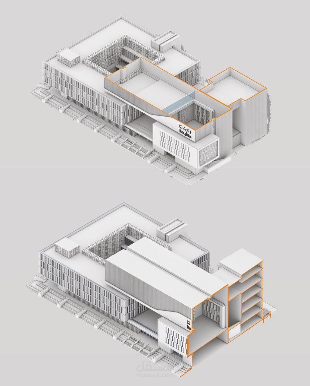 architecture axonometric diagram