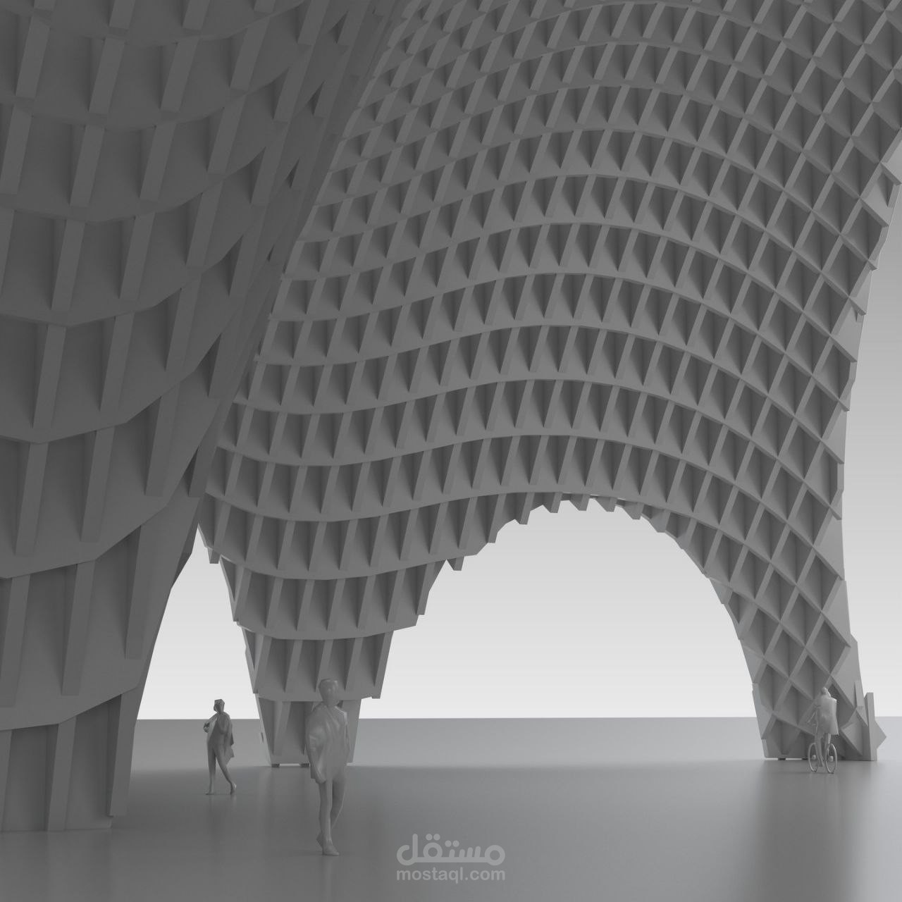 مجسم معماري ييرنامج rhino and grasshopper 3d