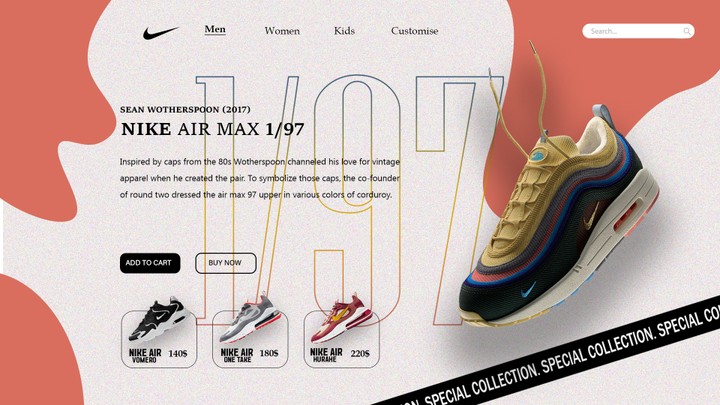 Web Designing For Nike