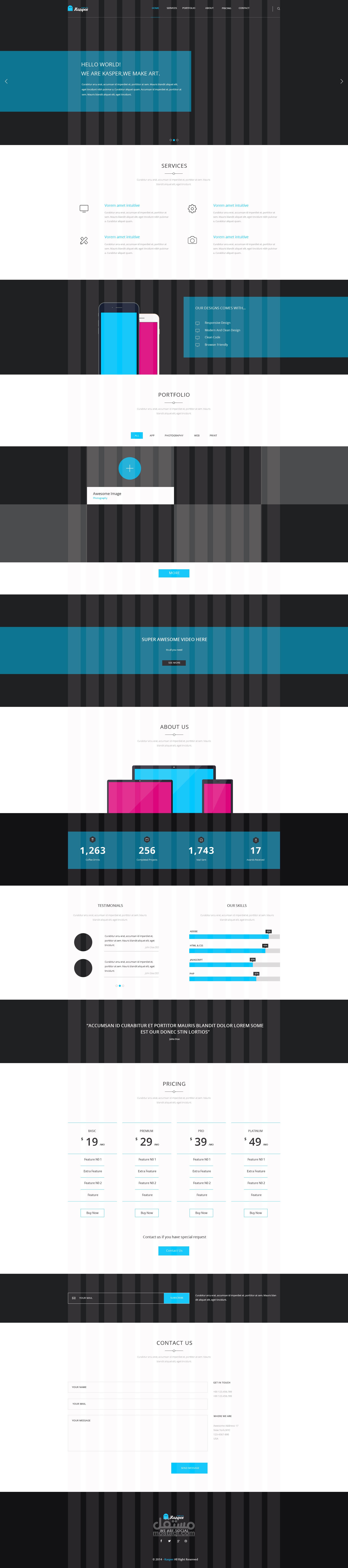 "Professional Landing Page Design with HTML & CSS"