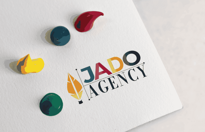 تصميم شعار لشركة Jado Agency للطباعة والدعاية والإعلان