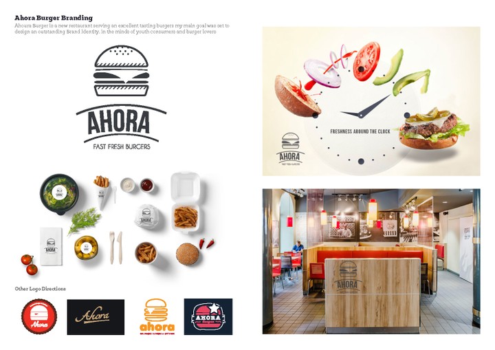 Ahora Burger Branding