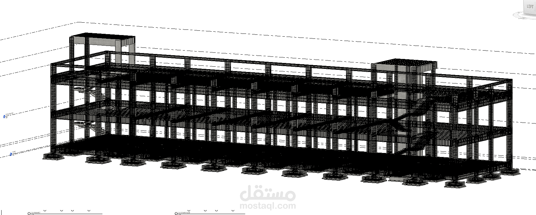 رسم 3d و تسليح العناصر و حصر كميات