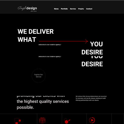 simple design website