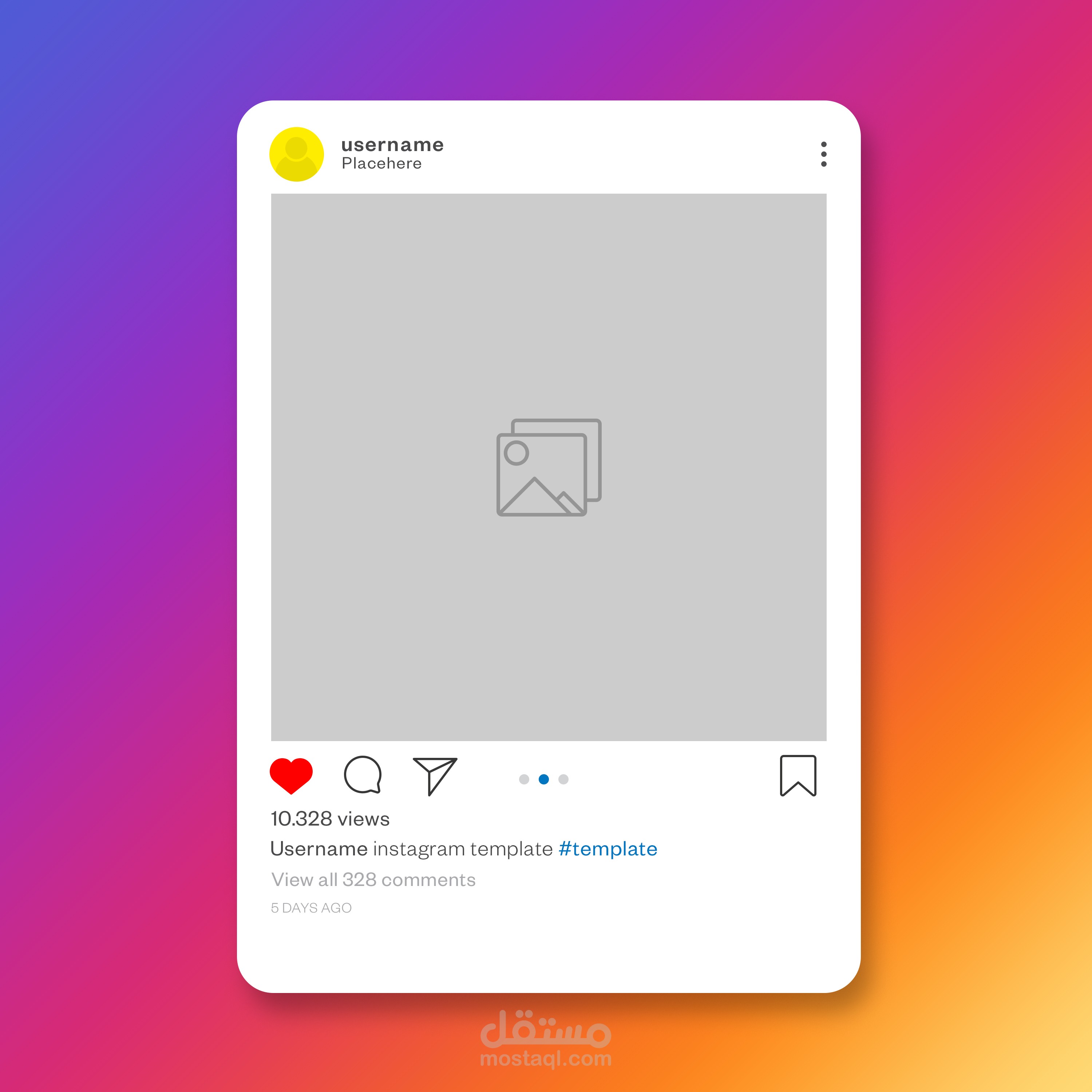 تصميم اعلانات وبوستات انسقرام instagram post
