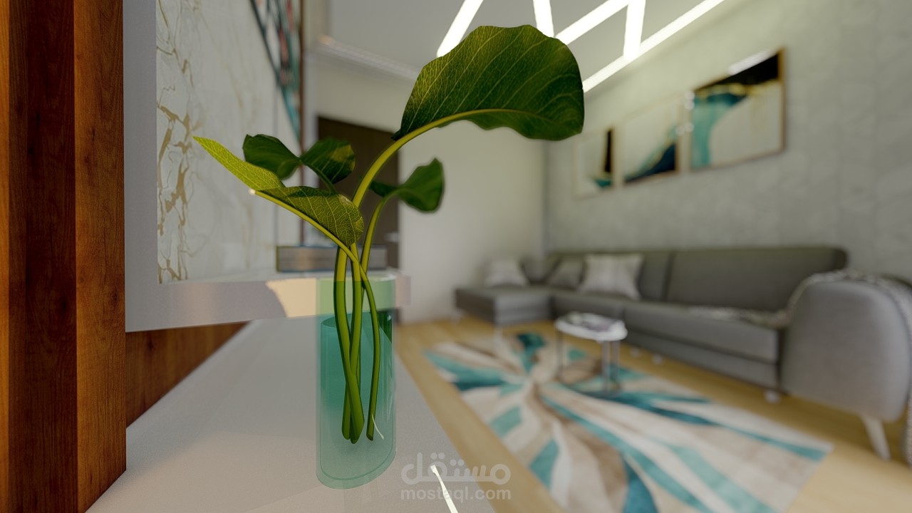 Living room design in 6th of october city | مستقل
