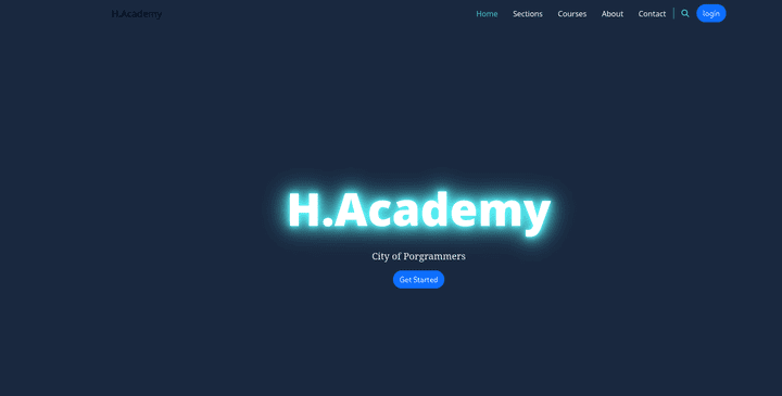 H.academy website