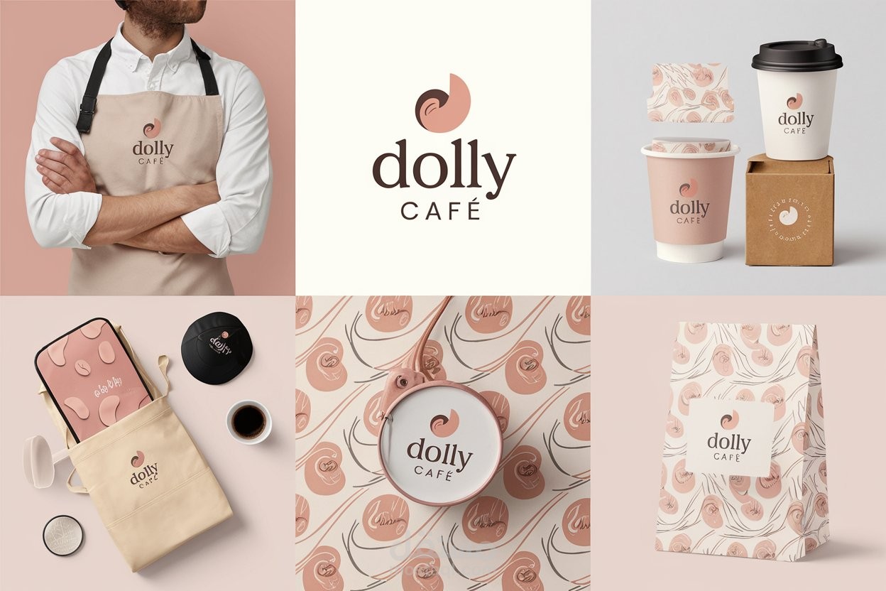 هوية بصرية لكافى DOLLY