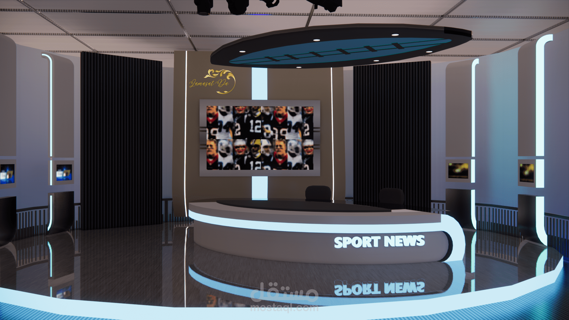 عمل استديو رياضي Sports studio work